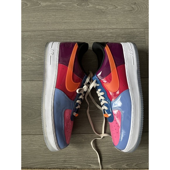 Nike Size 15 Air Force 1 Low SP X Undefeated Patent Total Orange 2022 DV5255 400 main image 5